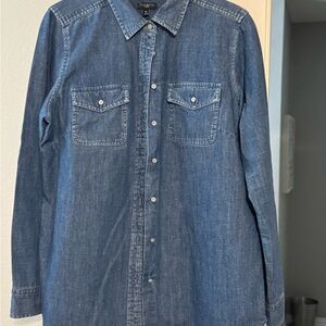 Talbots Denim shirt size Medium Petite